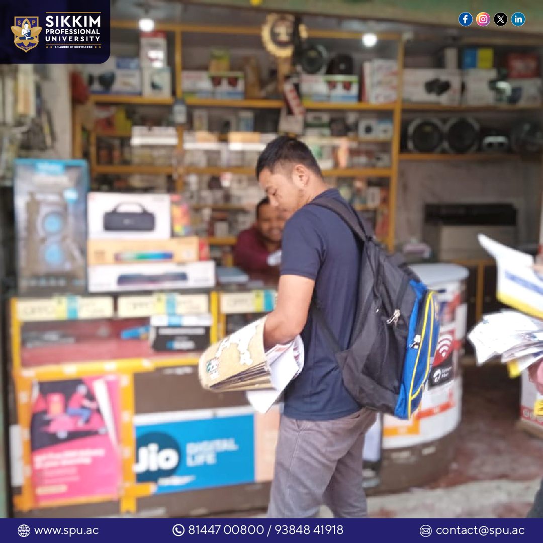 SPUSikkim's tweet image. Join us at Sikkim Professional University! Admission open for 2024. Grab your chance! Calendars and pamphlets distribution underway. Explore exciting opportunities with us. Enroll now and embark on your journey towards excellence.
#admissioncampaign #spugangtok #pgprogramme