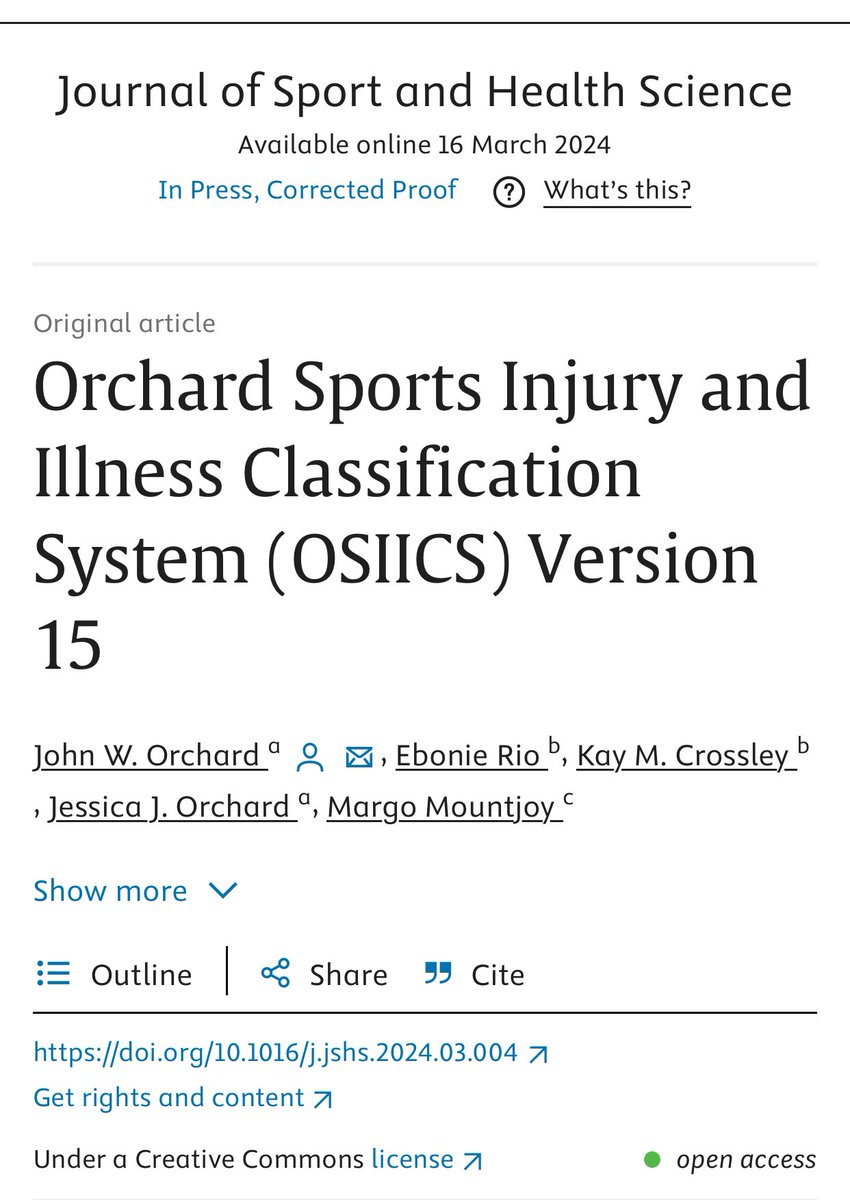 Delighted to contribute to the new OSIICS -15 to include mental health classification codes. Thank you @DrJohnOrchard @kaycrossley #AthleteHealth #MentallyFit