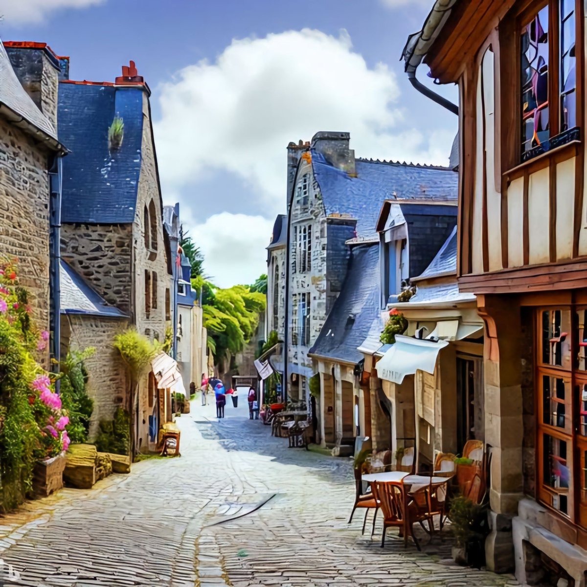A street in the town of #Dinan 

#France 🇨🇵 #travel our #PhotoofTheDay buff.ly/3PWOftZ