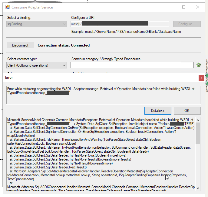 BizTalkGurus's tweet photo. BizTalk Server WCF-SQL: Invalid object name while using temporary tables https://t.co/8vXqBAA7es https://t.co/OkQHdWSeAp