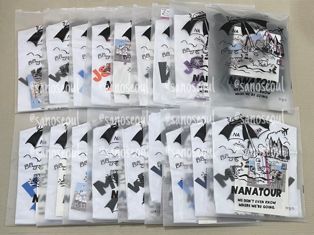 sanoseoul's tweet image. NANA TOUR TSHIRT/HOODIE ของถึงที่เราครบแล้วค่ะ จะไล่เดมชำระส่วนต่างภายในค่ำนี้อีกทีนะคะ ขอบคุณทุกออเดอร์ค่ะ🙇🏻‍♀️🩵🩷 

#sanoseoulupdates