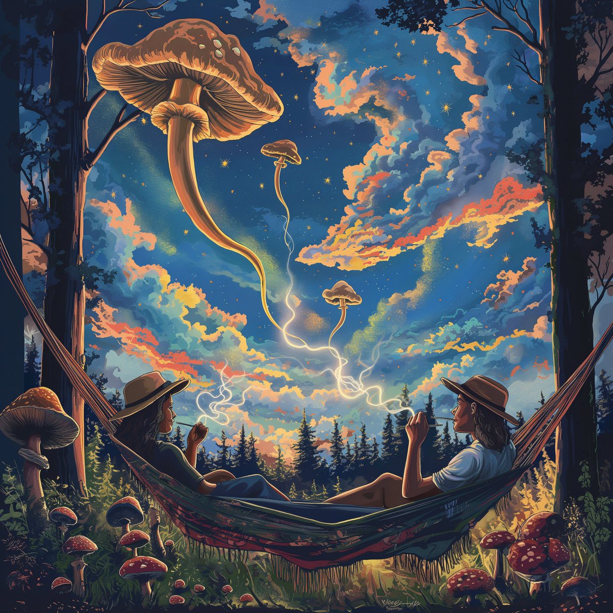 The 4/20 art theme in <a href="/WACollaborative/">Web3 Art Collaborative</a> discord was "High Hammock."