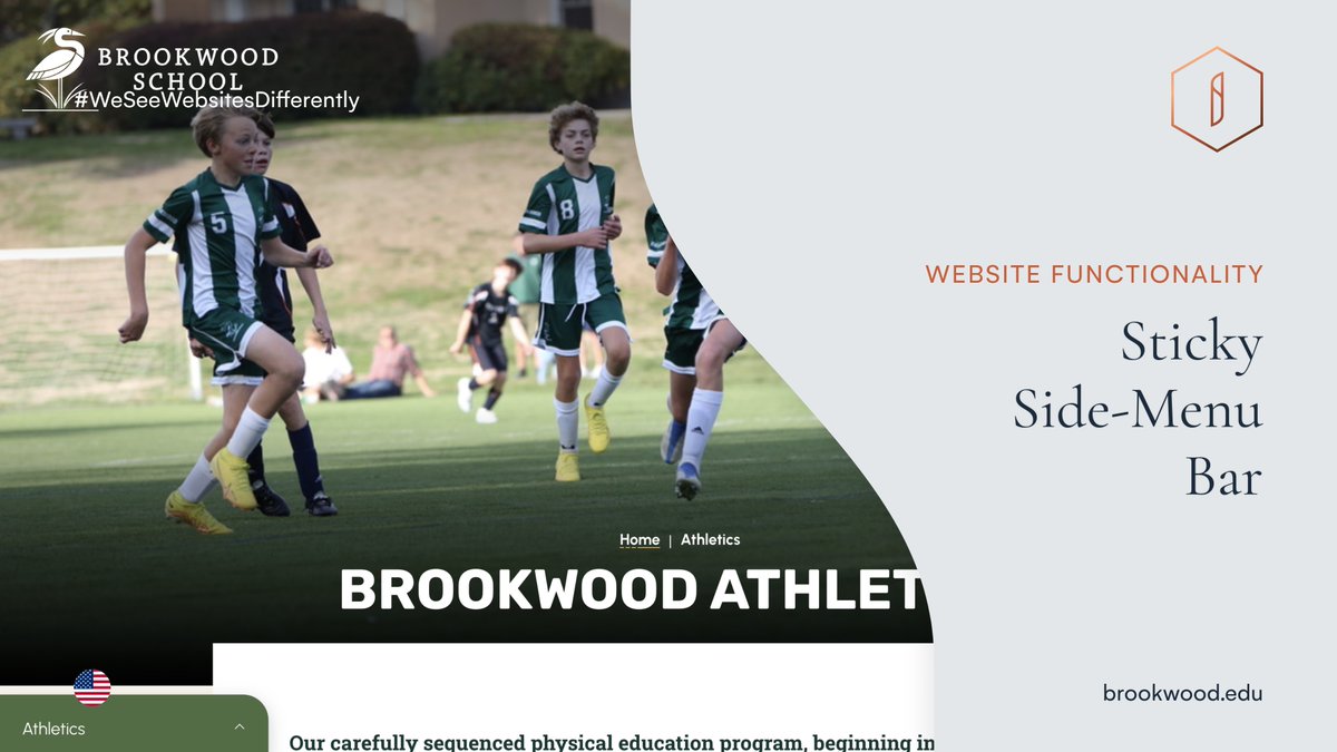 WOW Content Page Functionality for Brookwood School's #SchoolWebsite Sticky Side-Menu Bar creates an exciting and immersive page experience ✨ More Inspiring Work >> schoolbyt.es/49ECm34 << 🇺🇸 #BrookwoodShowcase #ISWebsites #ISShowcase #WeSeeWebsitesDifferently💡