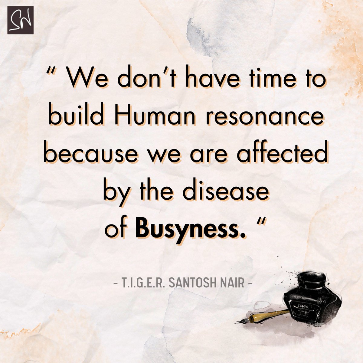 IamSantoshNair's tweet image. We often miss the chance to build human resonance, lost in the relentless rush of busyness. It’s time to slow down, connect deeply, and cultivate meaningful relationships. Are you ready to prioritize what truly matters? 🕰️ #HumanResonance #EscapeBusyness #SNWISDOM