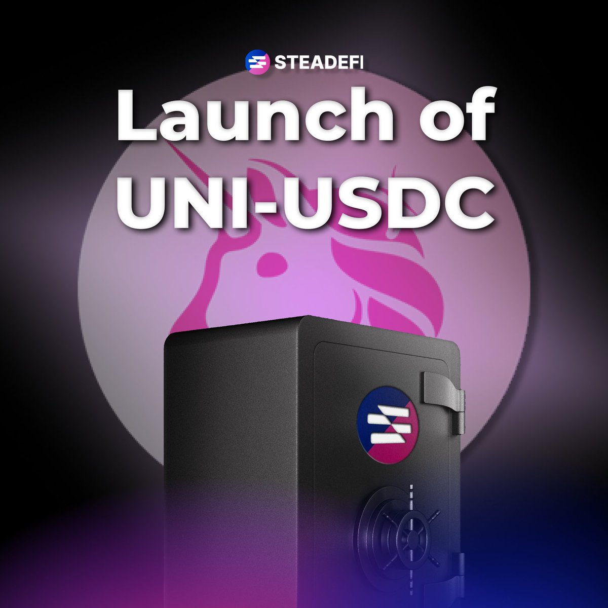 GM Steady Lads! 🌟 UNI-USDC GMX Vaults are now live on Steadefi! Get set to claim your profits with an APR of over 110%! 💸 Shoutout to the amazing @Uniswap and @GMX_IO team!