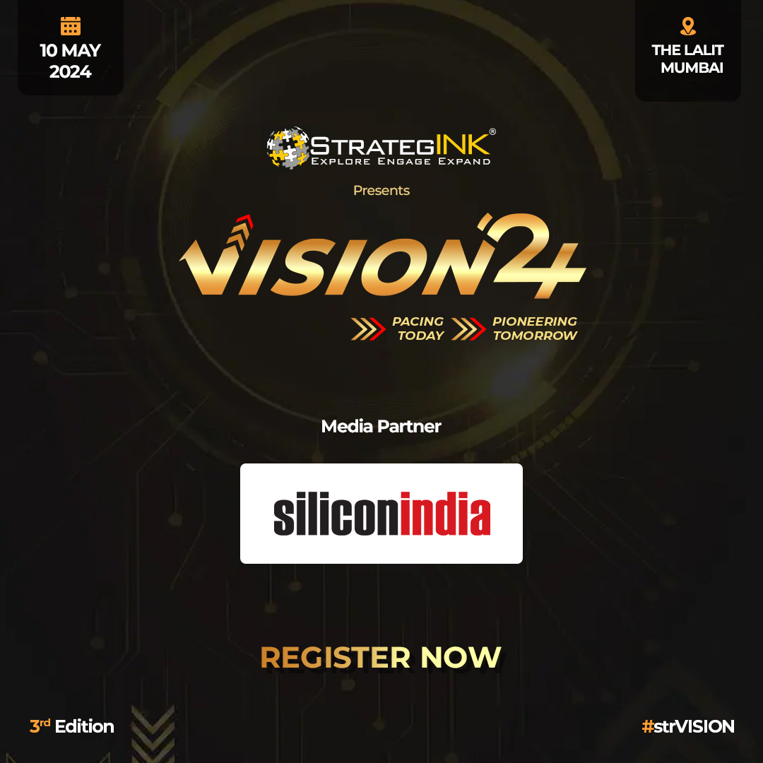 📍 Venue - The Lalit, Mumbai
Organized By: @StrategINK
Media Partner: @SINewsUpdates
Website: t.ly/BwgHx
Don’t miss this opportunity, register now: t.ly/M6Mw7

#strVISION #VISIONARYAWARDS #digitaltransformation #pacingtoday #pioneeringtomorrow #itleaders