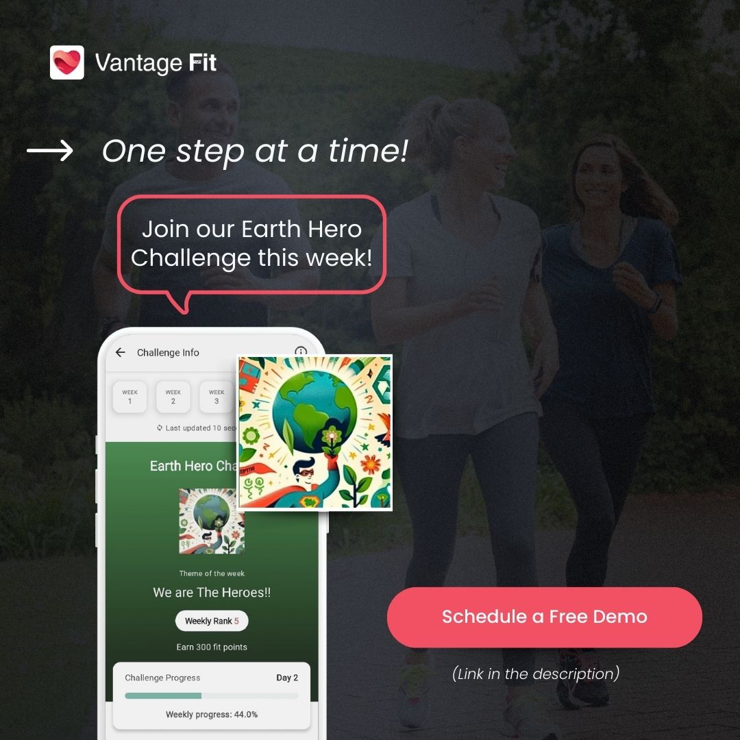 FitVantage's tweet photo. Join our weekly challenge on Vantage Fit and take your team's wellness journey to new heights! 

Schedule a Free Demo: https://t.co/gZJUm0PT21

Let's spin into action together!

#BeFitBeProductive #WellnessJourney #WorkplaceWellbeing #VantageFit #employeewellness #humanresources https://t.co/jm2EIMs5r9