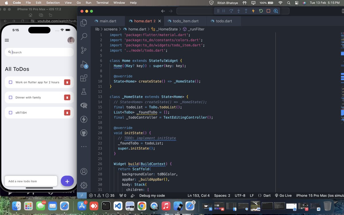 RitishBhatoye's tweet photo. #coding #flutterdeveloper #developer #appdeveloper #reactnative #dart  #coder #Connect 

I've recently developed a #flutterapp #to-do list application with comprehensive #CRUD operations. Could you suggest any new features or #additional #functionalities I could incorporate? https://t.co/bh5cdc705z