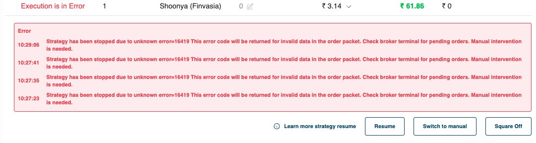 #shoonya is down, order book got cancled , not able to square off the postions manually #finvasia