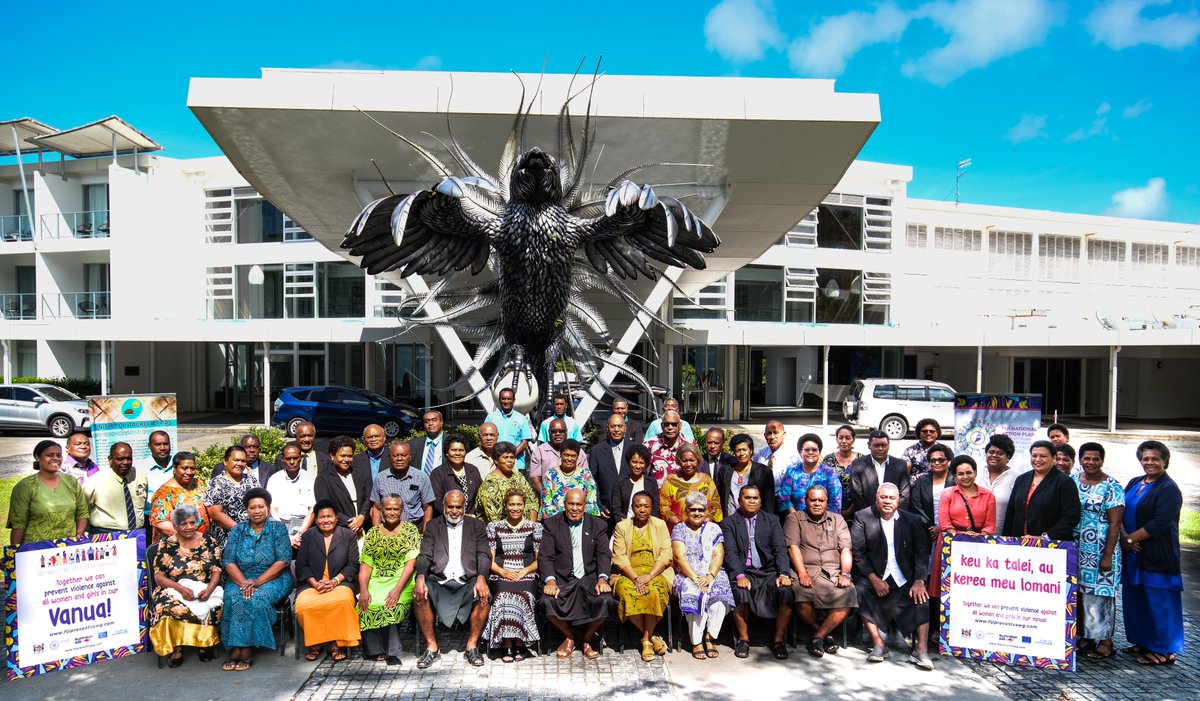 #Fiji 🇫🇯| Last week, traditional leaders and stakeholders attended a 2-day dialogue to advance the Fiji National Action Plan to Prevent Violence Against All Women and Girls. #PacificPartnership to End Violence Against Women 🤝 @MWCPA_Fiji @EUPasifika @dfat @unwomen #FijiNAP