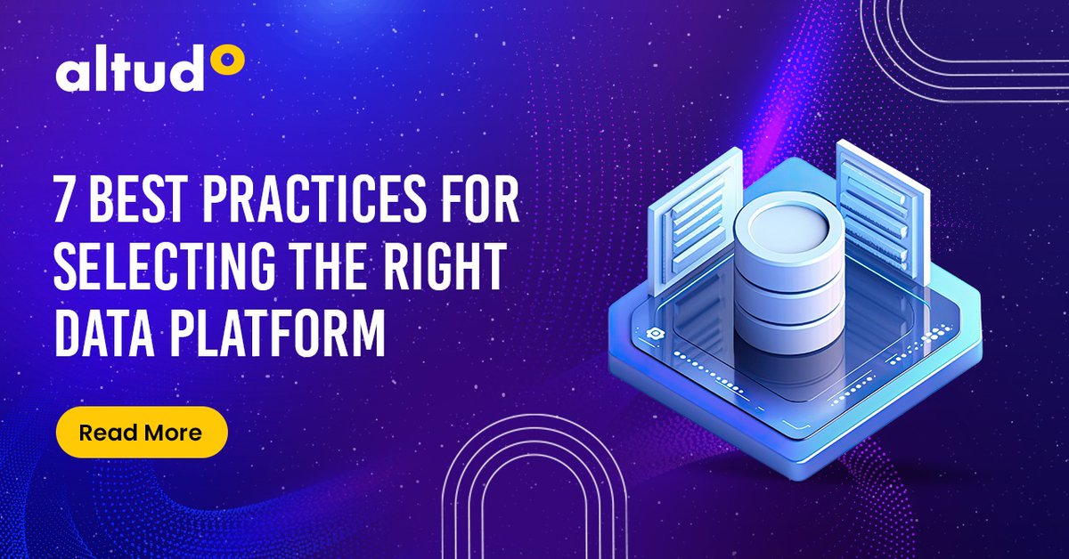 Choosing the right data platform is key to using data for enhancing #CX. This blog outlines 7 best practices from defining goals to assessing data security for a seamless process: altudo.co/insights/blogs…

#CXStrategy #DataStrategy #DataManagement #DataPlatform #AltudoBlogs