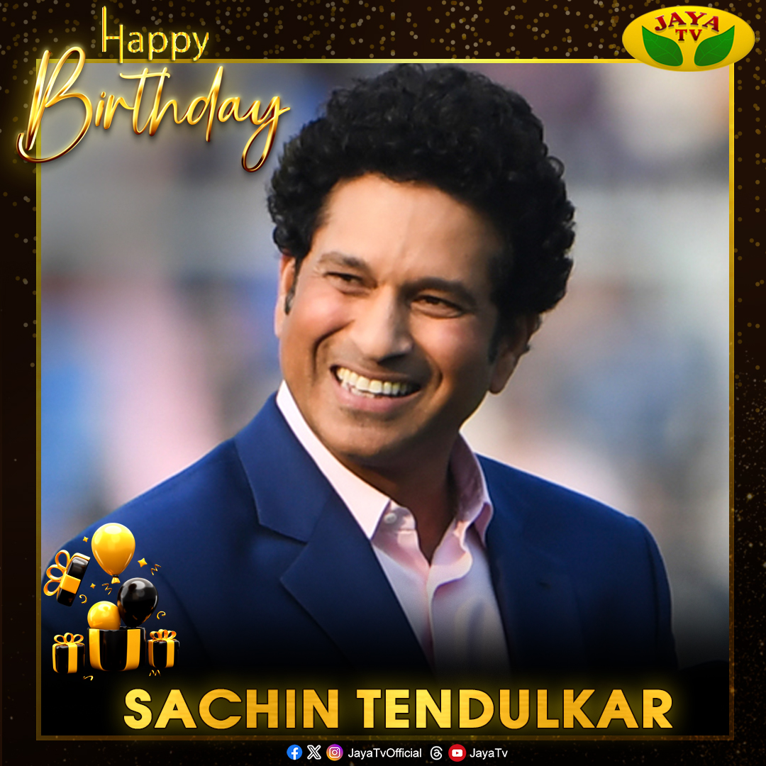 happy birthday @sachintendulkar #sachin #sachintendulkar #hbd #jayatv