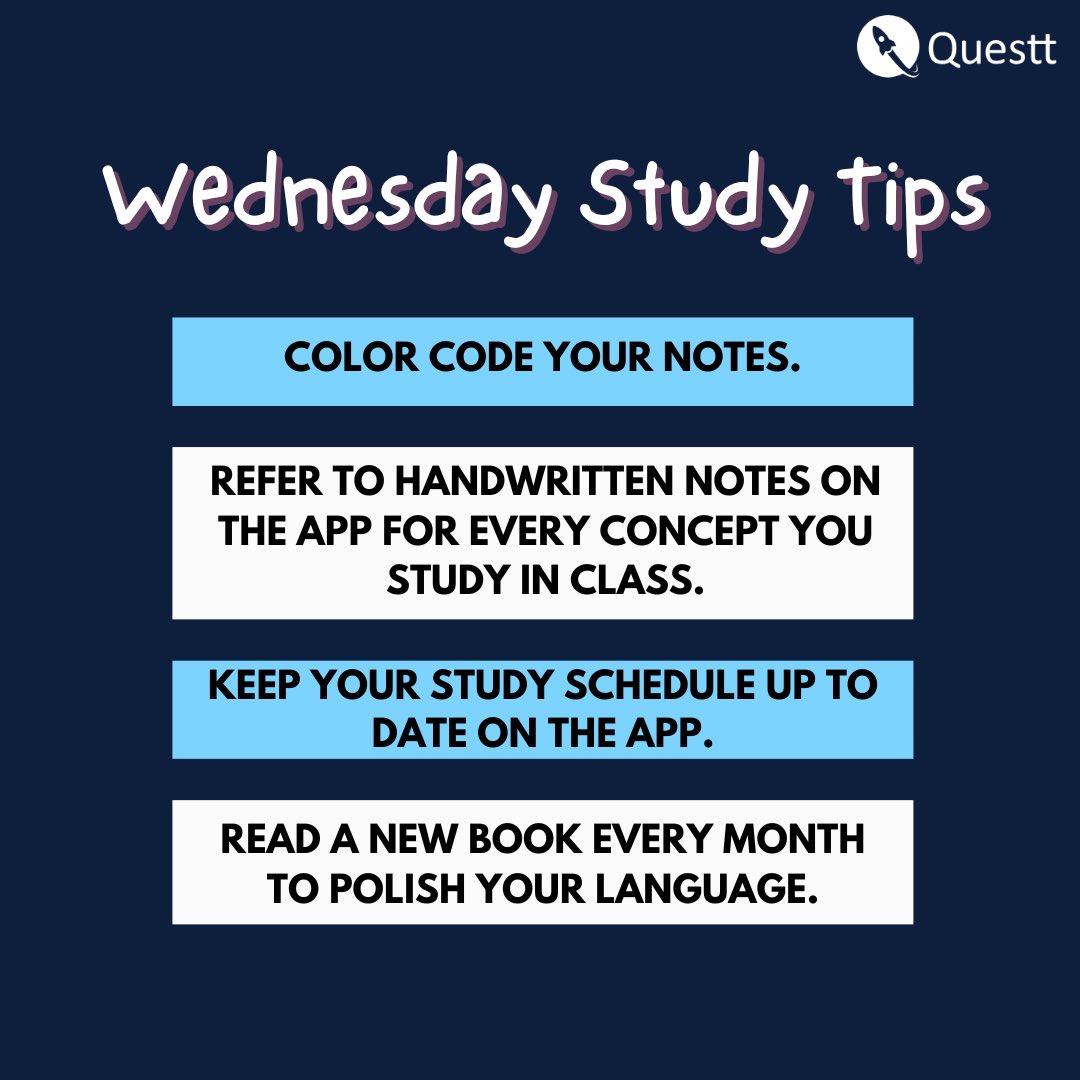 Questt - Unique Study Plan tweet media