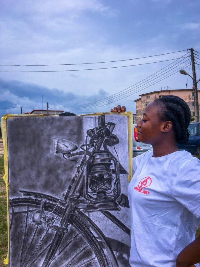 Dear Twitter users, I’m asking for 2 seconds of your time today to help RETWEET my art. 😊❤️🙏🏾 . . . Tiwa Yahya Bello London Is Red Zino EFCC Chairman