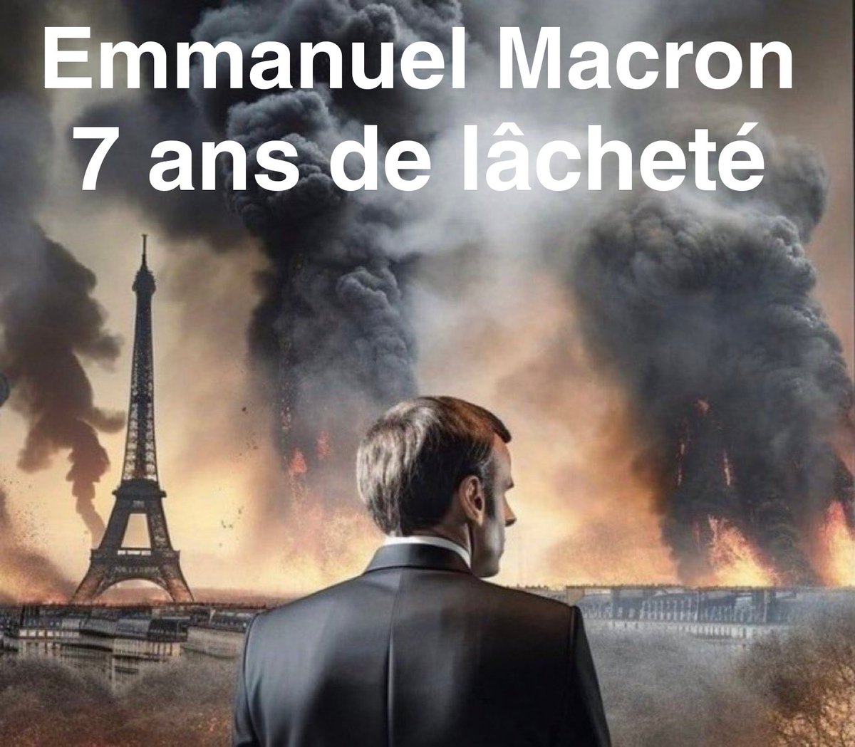 @tvlofficiel Non @SabrinaRoubache  'arme de destruction massive 'c'est votre président Emmanuel Macron qui en 7 ans à massacré notre pays par son comportement. #Macron c'est 7 ans de lâcheté !😡
#MacronDestitution #MacronMassacreSonPeuple #MacronVaTEnGuerre