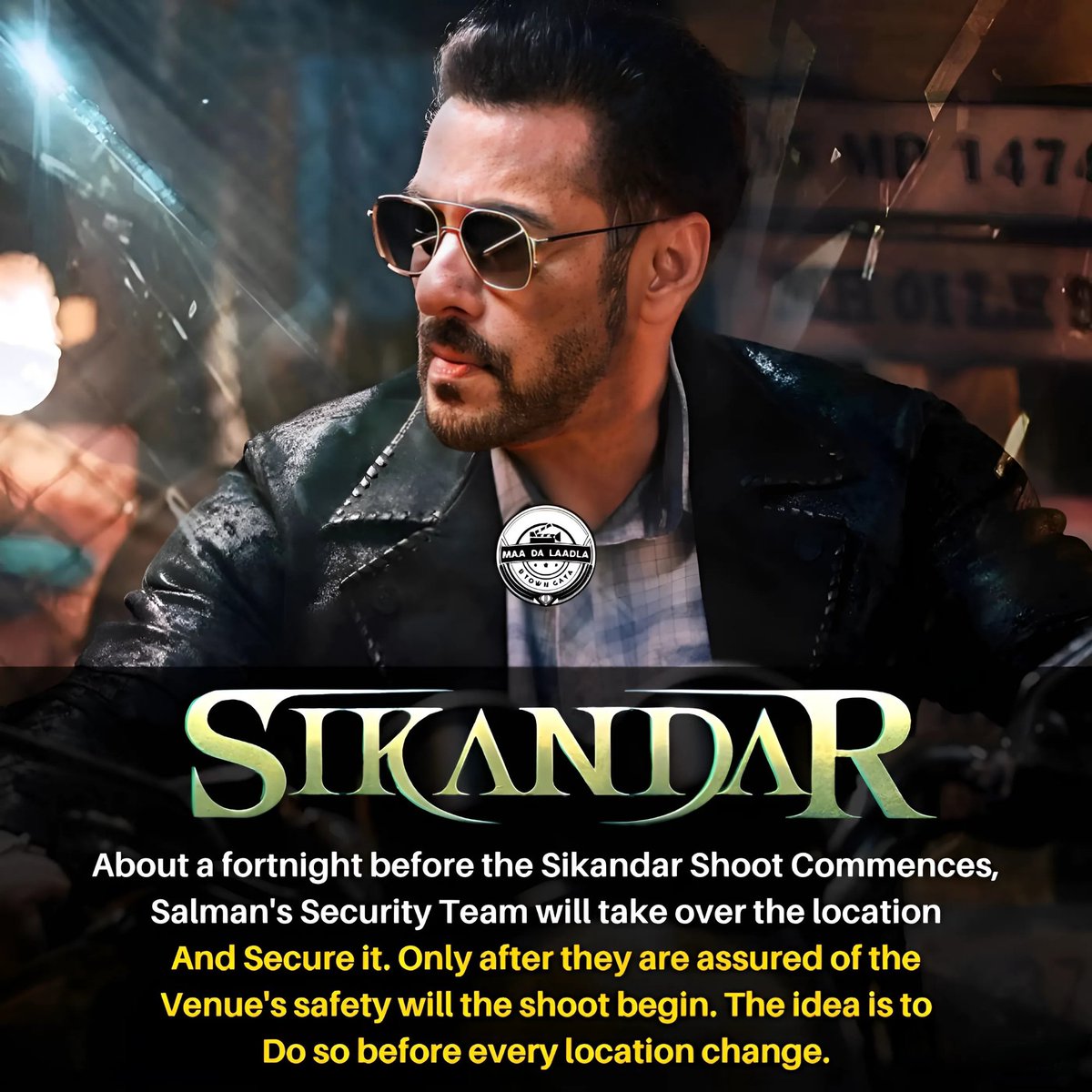 About a fortnight before the #Sikandar Shoot Commences, Salman's Security Team will take over the location And Secure it. Only after they are assured of the Venue's safety will the shoot begin. The idea is to do so before every location changes. 🔥🔥🔥 #SalmanKhan…