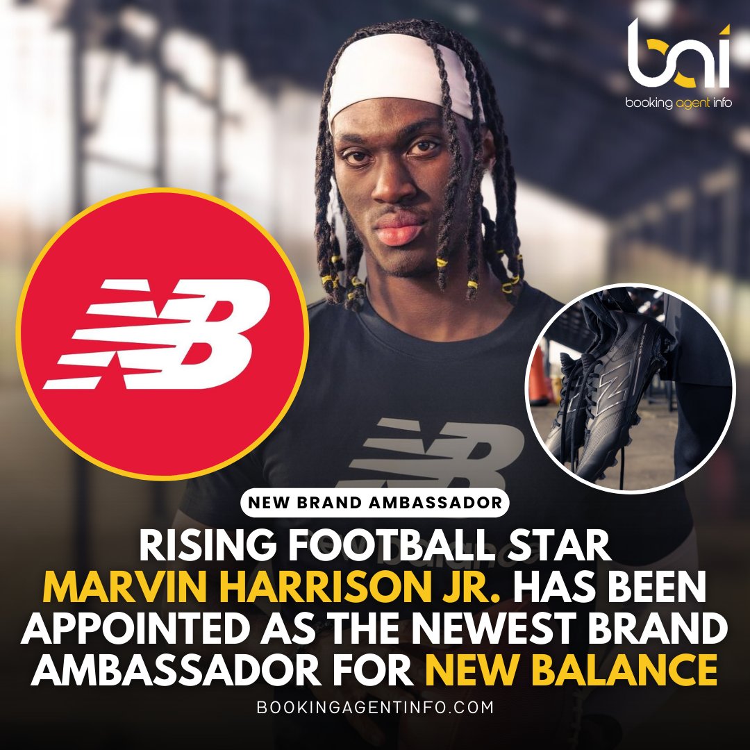 baidatabase's tweet image. Rising football star Marvin Harrison Jr. @MarvHarrisonJr joins forces with New Balance @newbalance as their newest Brand Ambassador.

Follow @baidatabase for more.

#NewBalance #MarvinHarrisonJr #BrandAmbassador #AmericanFootball #Partnership #Athlete #Performance #Lifestyle