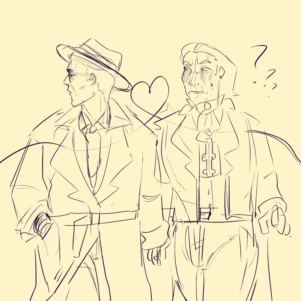 Veopeia's tweet photo. Not my best but its definitely better than the last one. anyway #AceAttorney #gregoryedgeworth #manfredvonkarma #gregfred https://t.co/0Bxhbncoew