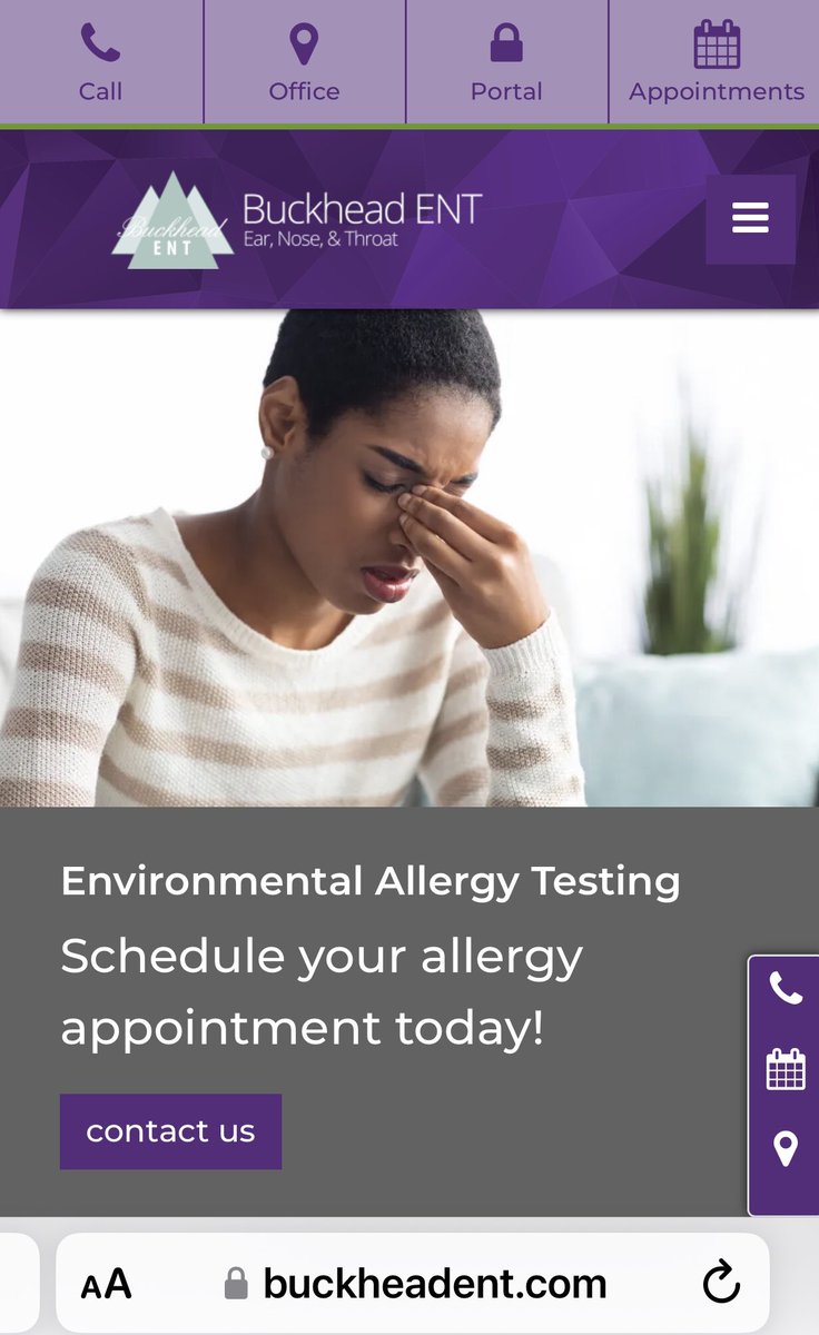 #SeasonalAllergies!! #Sinus #Nose 
How are you feeling?
We can help you with those seasonal & environmental allergies at BuckheadENT.com