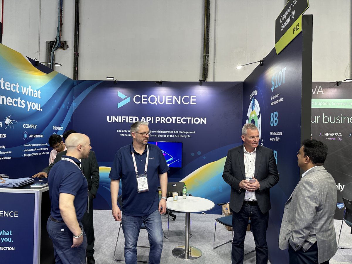 cequenceai's tweet photo. 🕺 Rocking it in Dubai at #GISEC2024!

Swing by Stand #P12, Hall 8, to learn how to protect what connects you and your organization. Our #API and #BotSecurity experts are here until April 25.

🗓️ Schedule a meeting with the team for more on #APIProtection: https://t.co/dzVQqMVfjo https://t.co/XTVaRJKoE4