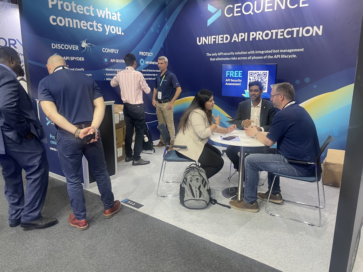 cequenceai's tweet photo. 🕺 Rocking it in Dubai at #GISEC2024!

Swing by Stand #P12, Hall 8, to learn how to protect what connects you and your organization. Our #API and #BotSecurity experts are here until April 25.

🗓️ Schedule a meeting with the team for more on #APIProtection: https://t.co/dzVQqMVfjo https://t.co/XTVaRJKoE4