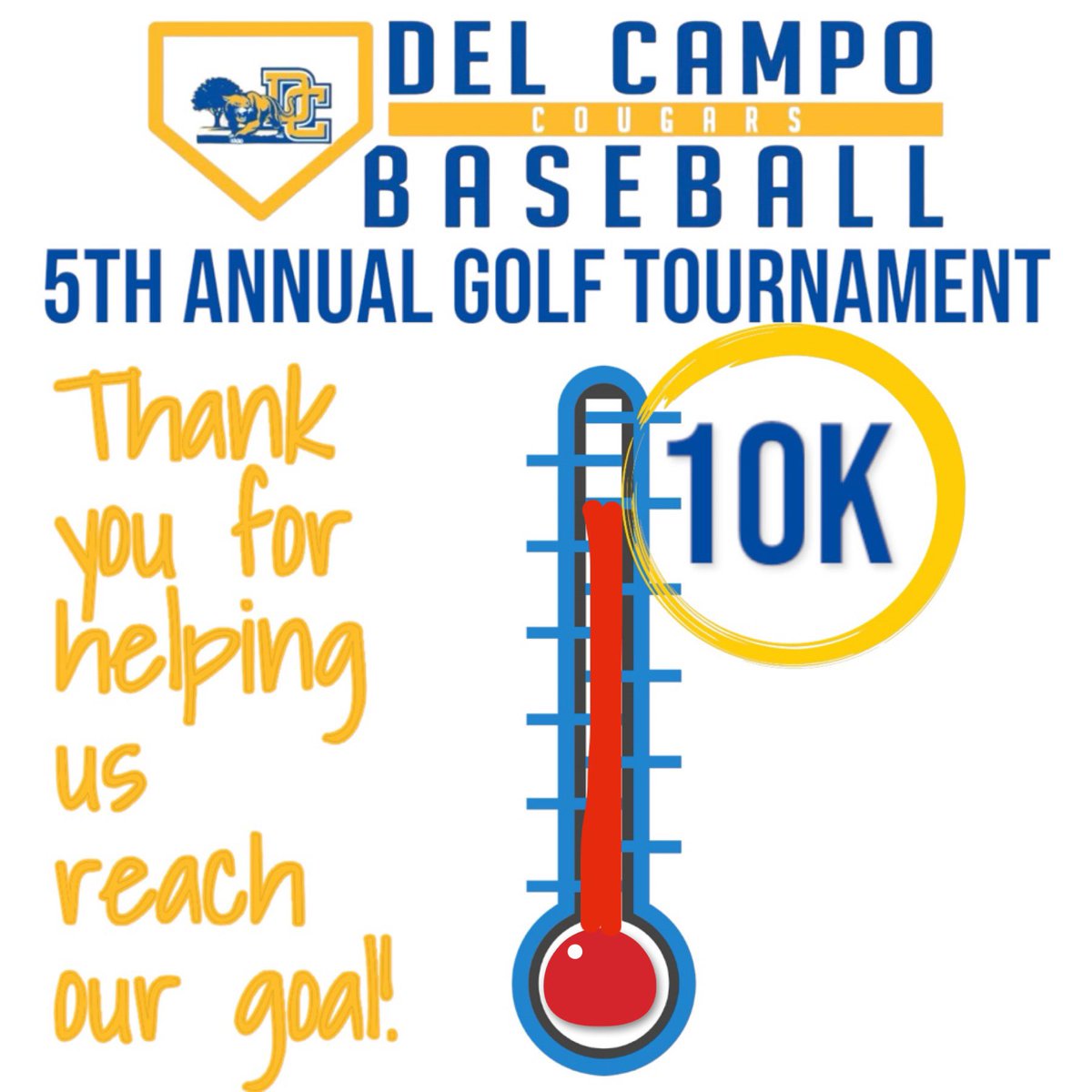 queenkoob's tweet image. Another HUGE, THANK YOU to all of our sponsors, golfers, committee members, players, parents &amp;amp; coaches! We hit our goal with all of your help. With the rain last Saturday, came a golf tournament many won’t forget anytime soon! #Grateful @DelCampoBaseBll @Kdawiz3 @go2thebullpen