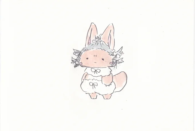 髪いっぱい結ばれたんなちゃん。#イラスト #メイドインアビス 