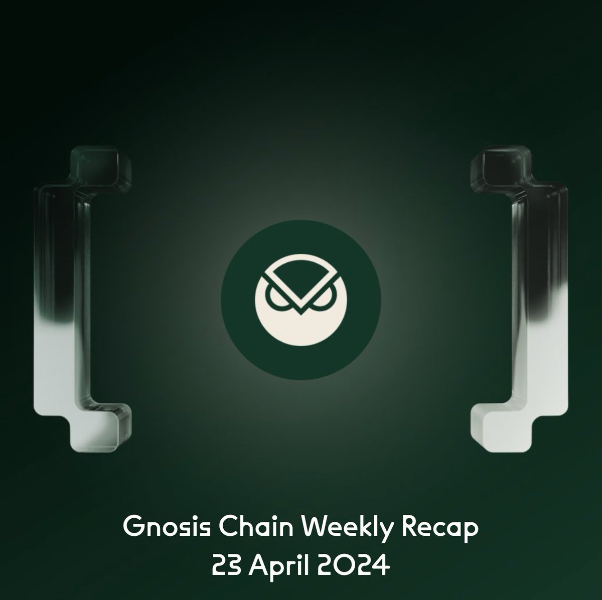 🦉Gnosis Chain Weekly · 23 April 2024 w/ updates from @safe @karpatkey @1kxnetwork @dappcon_berlin @hoprnet @stakewise_io @sparkdotfi @DefiLlama @dappnode @project_shutter @ajnafi @yearnfi @monerium @gateway_eth @breadchain_ @Kleros_io @polywrap_io @autonolas @rotkiapp…