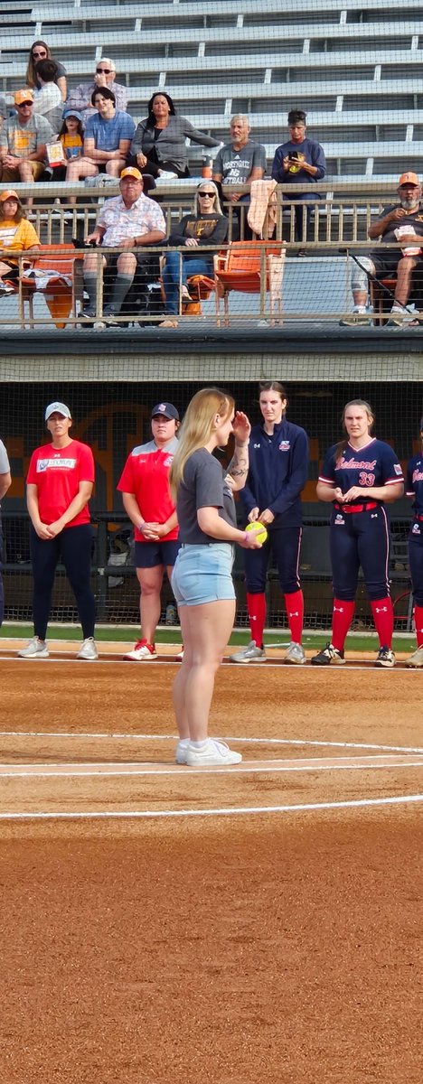 UTK Veterans Success Center (@utk_vrc) on Twitter photo It was great to watch one of our Veteran Impact Program (VIP) members and Air Force vet Hailey Laing throw out the first at <a href="/Vol_Softball/">Tennessee Softball</a> today!! #veteranimpact It was great to watch one of our Veteran Impact Program (VIP) members and Air Force vet Hailey Laing throw out the first at <a href="/Vol_Softball/">Tennessee Softball</a> today!! #veteranimpact