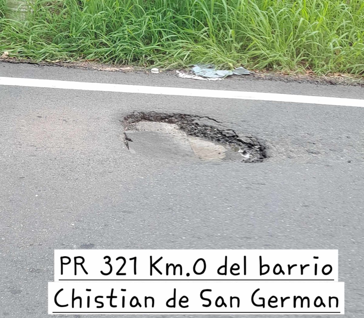 En #SanGerman Carr. 321 km .0 Bo. Christian #adoptaunhoyo