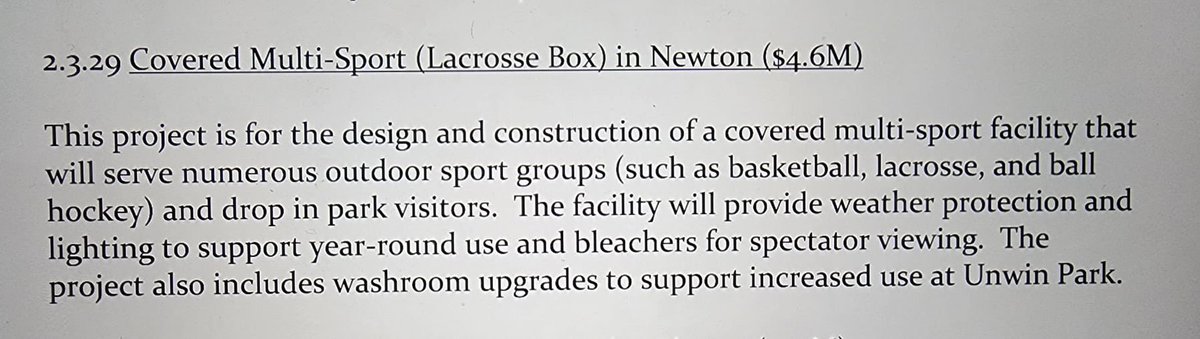 Covered Multi-Sport Box (Lacrosse/Ball hockey) coming soon in Newton. #Surrey is arguably the ball hockey capital of #BC. There will be many more outdoor games now rain or shine. @CityofSurrey #Lacrosse #BallHockey #UnwinPark @TomZillich