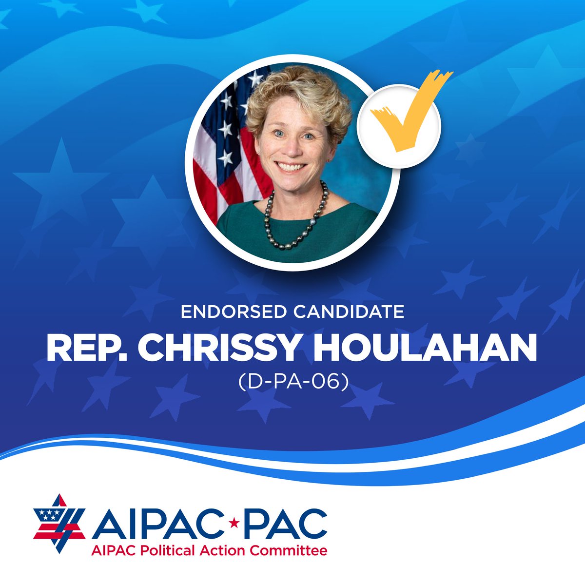 Congratulations to AIPAC-endorsed @RepHoulahan and @RepBrianFitz on your primary election victories! We are proud to support pro-Israel candidates who help strengthen and expand the U.S.-Israel relationship. Being pro-Israel is good policy and good politics.
