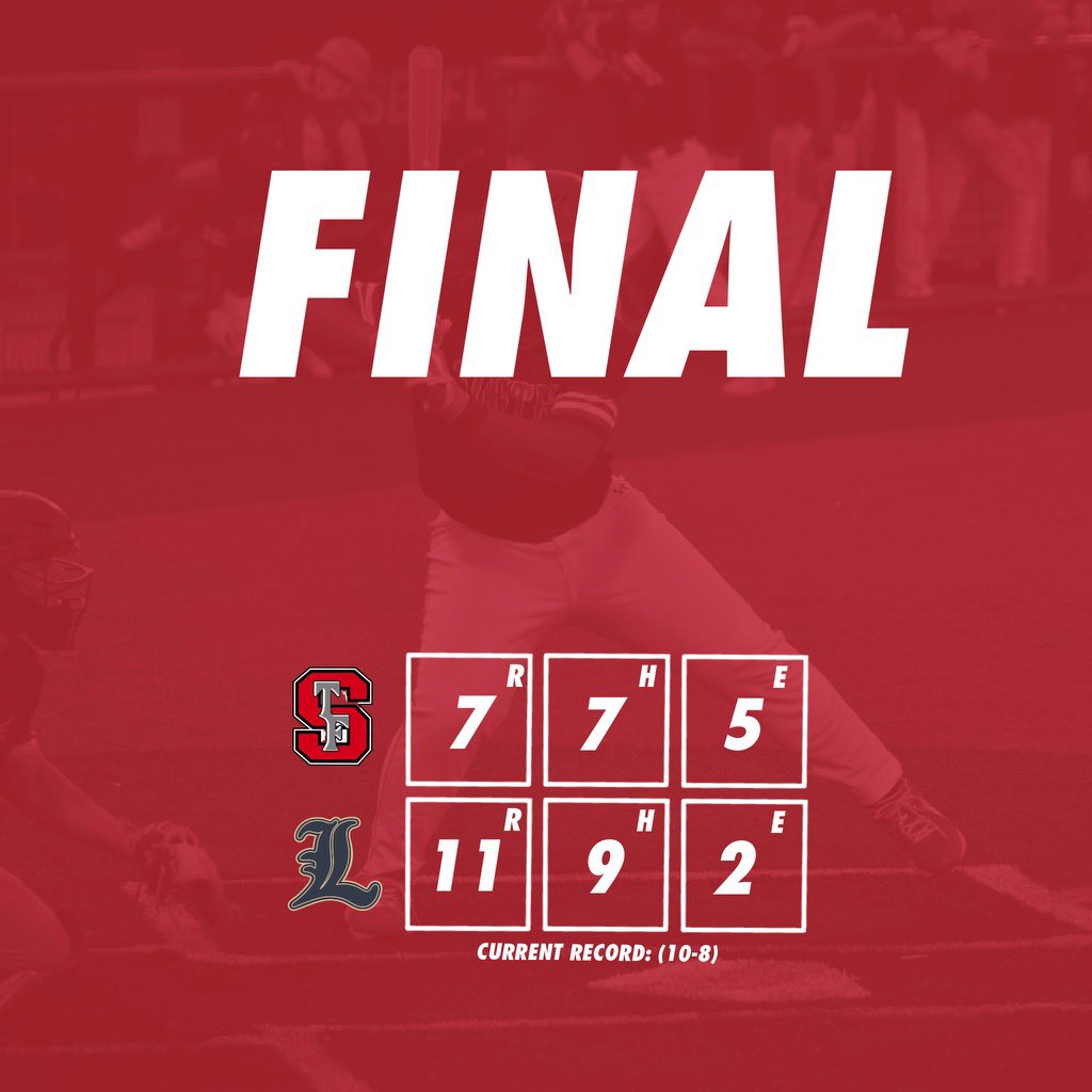 Red Wolves make too many mistakes on the defensive side, losing to Lemont 11-7. Khanon Gresham 2-2 3R 2RBI Tyler Earmsmuth 2-3 R 2RBI Jack Starcevich 2-3 2B 3B 3RBI We’ll try to split the season series tomorrow at home. @mikeclarkpreps @TFSo_Athletics