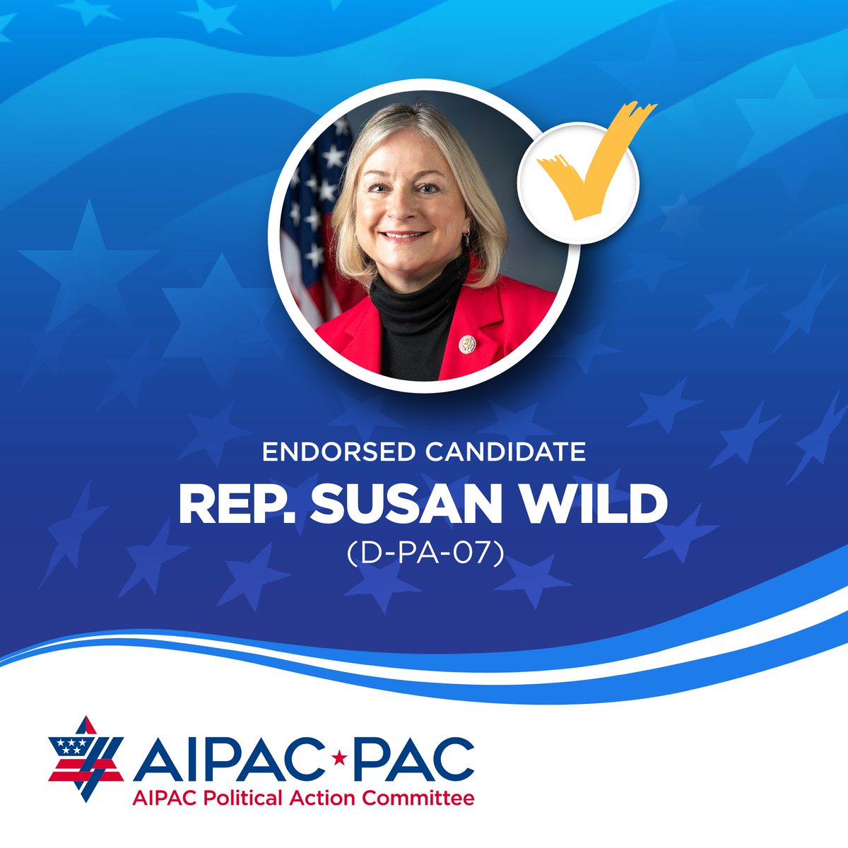 Congratulations to AIPAC-endorsed @RepSusanWild and @GReschenthaler on your primary election victories! We are proud to support pro-Israel candidates who help strengthen and expand the U.S.-Israel relationship. Being pro-Israel is good policy and good politics.