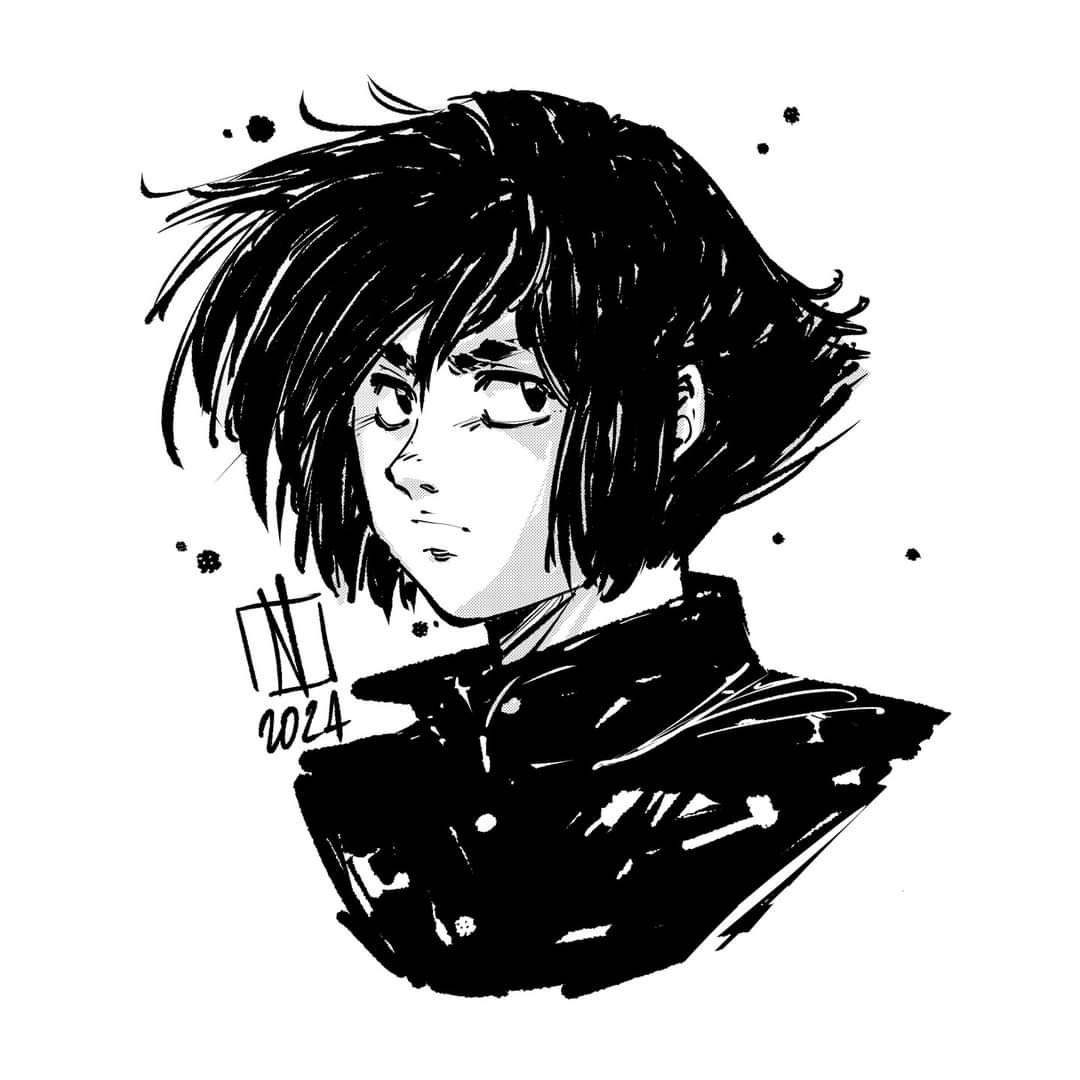 endext's tweet photo. Nero 
#blackandwhite #character #boy #haircut #manga https://t.co/rl5s6KNzw9