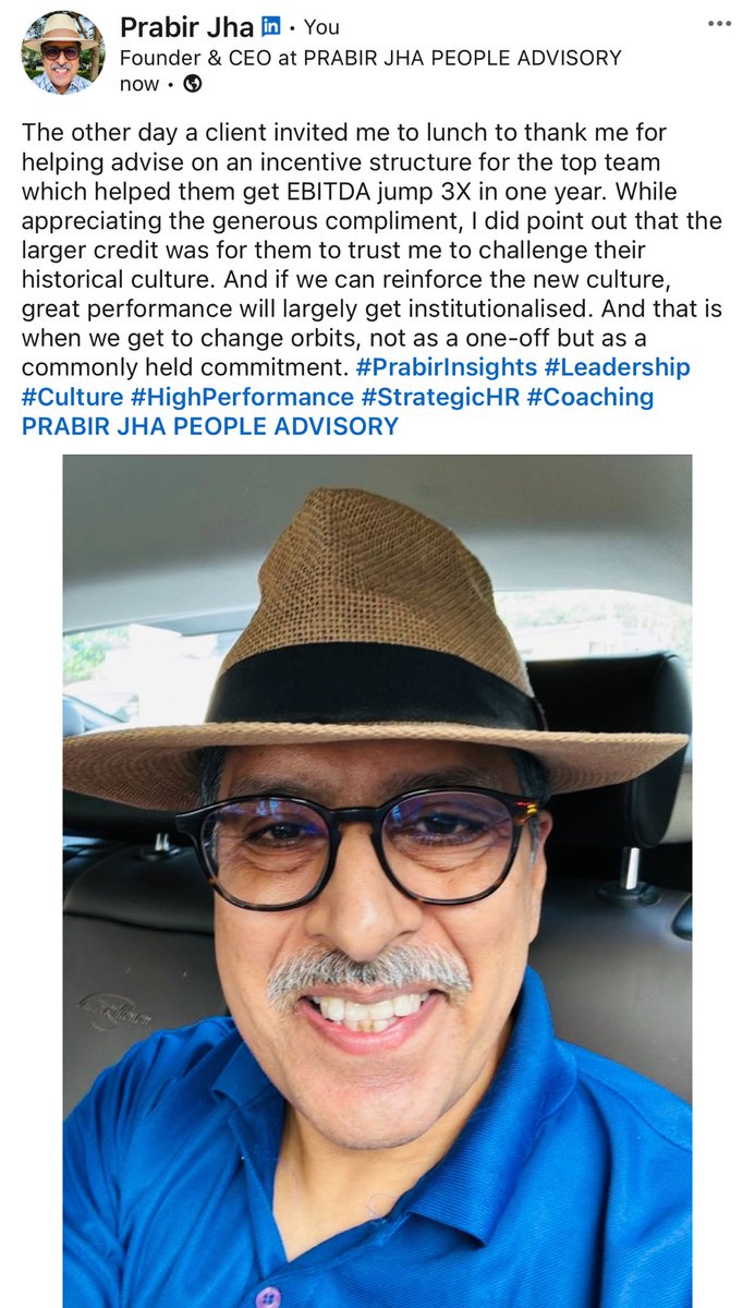 #PrabirInsights #HighPerformance #Leadership #Culture #Coaching