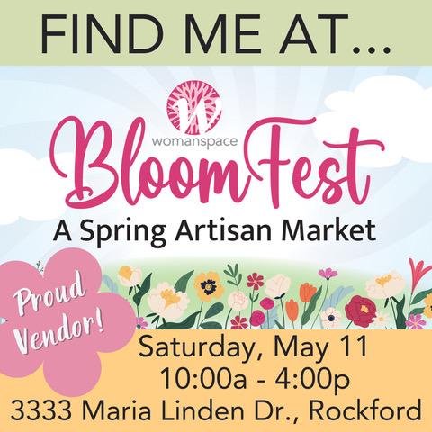 Mark your calendars for this year's BloomFest: A Spring Artisan Market at Womanspace of Rockford, Illinois. SPoRT Apparel & Collectibles will be there. Come see us! #GoRockford #RockfordPeaches