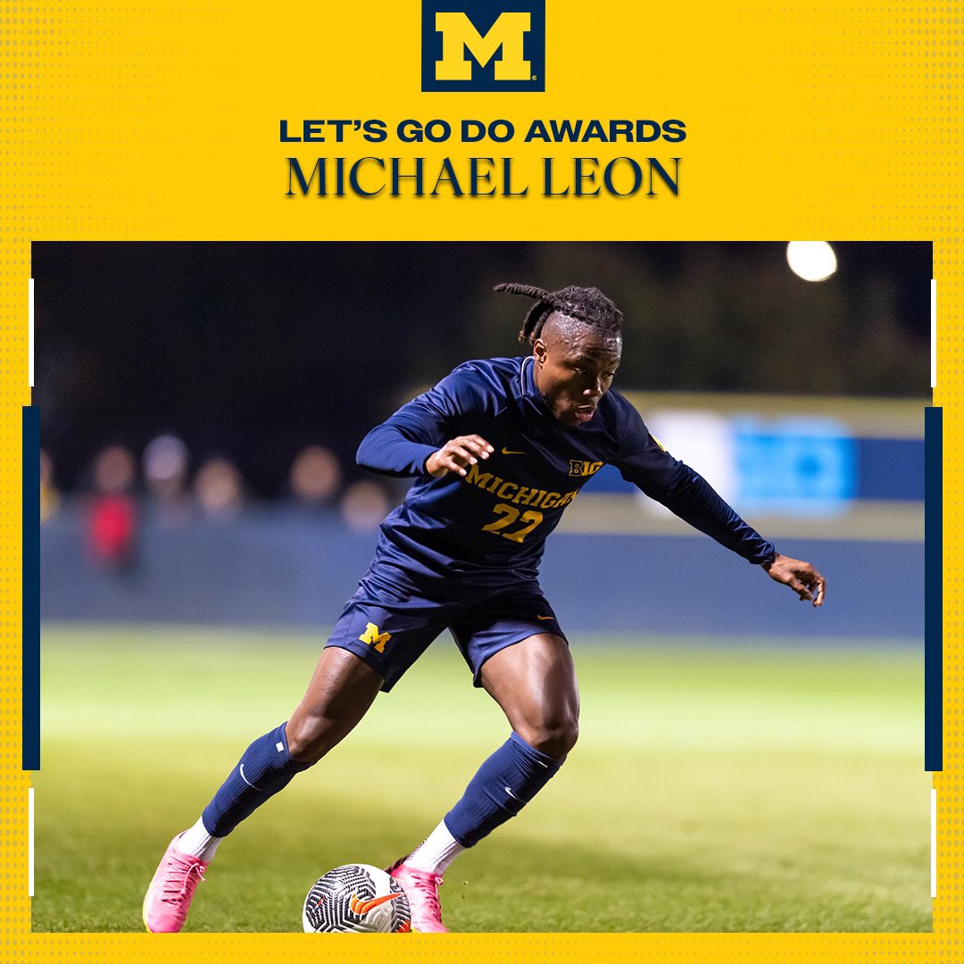 For his work in the community here and back home, Michael Leon has received the Let’s Go Do Award for the second-straight year! #GoBlue 〽️
