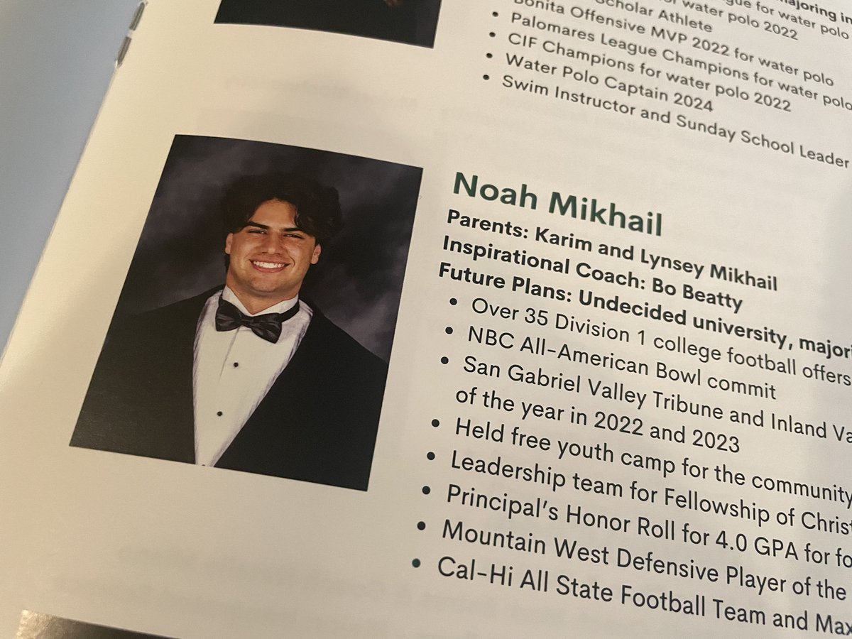 We are so proud of @noahmikhail3 for being honored at the Palomares
“Outstanding Senior Honors” 
Award banquet last night.

#StudentAthlete @LynseyMikhail