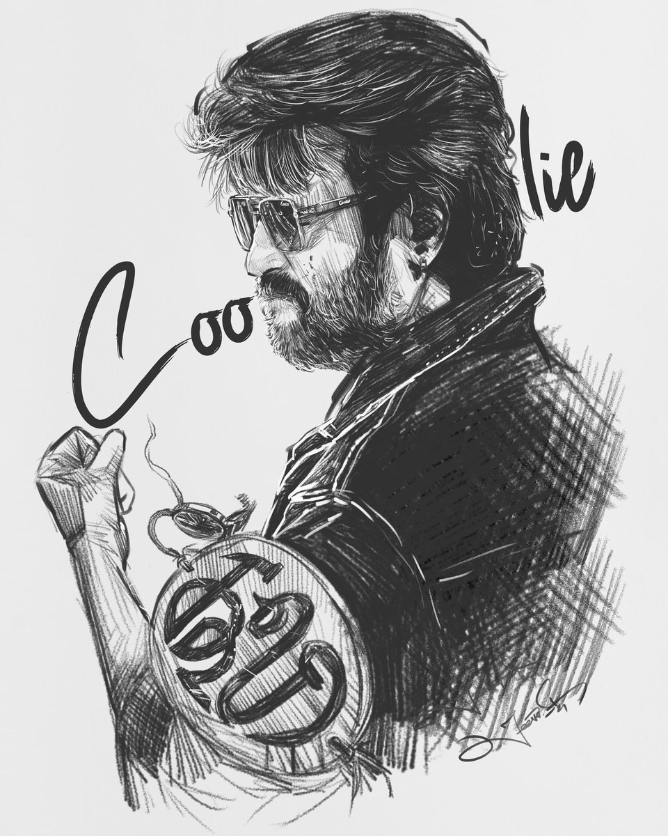#CoolieTitleTeaser Superstar Rajinikanth Charcoal Pencil Sketch Fan art
🖼️ 
#SuperstarRajinikanth #LokeshKanagaraj #Rajinikanth𓃵 #Thalaivar171TitleReveal #Coolie  #Anirudh