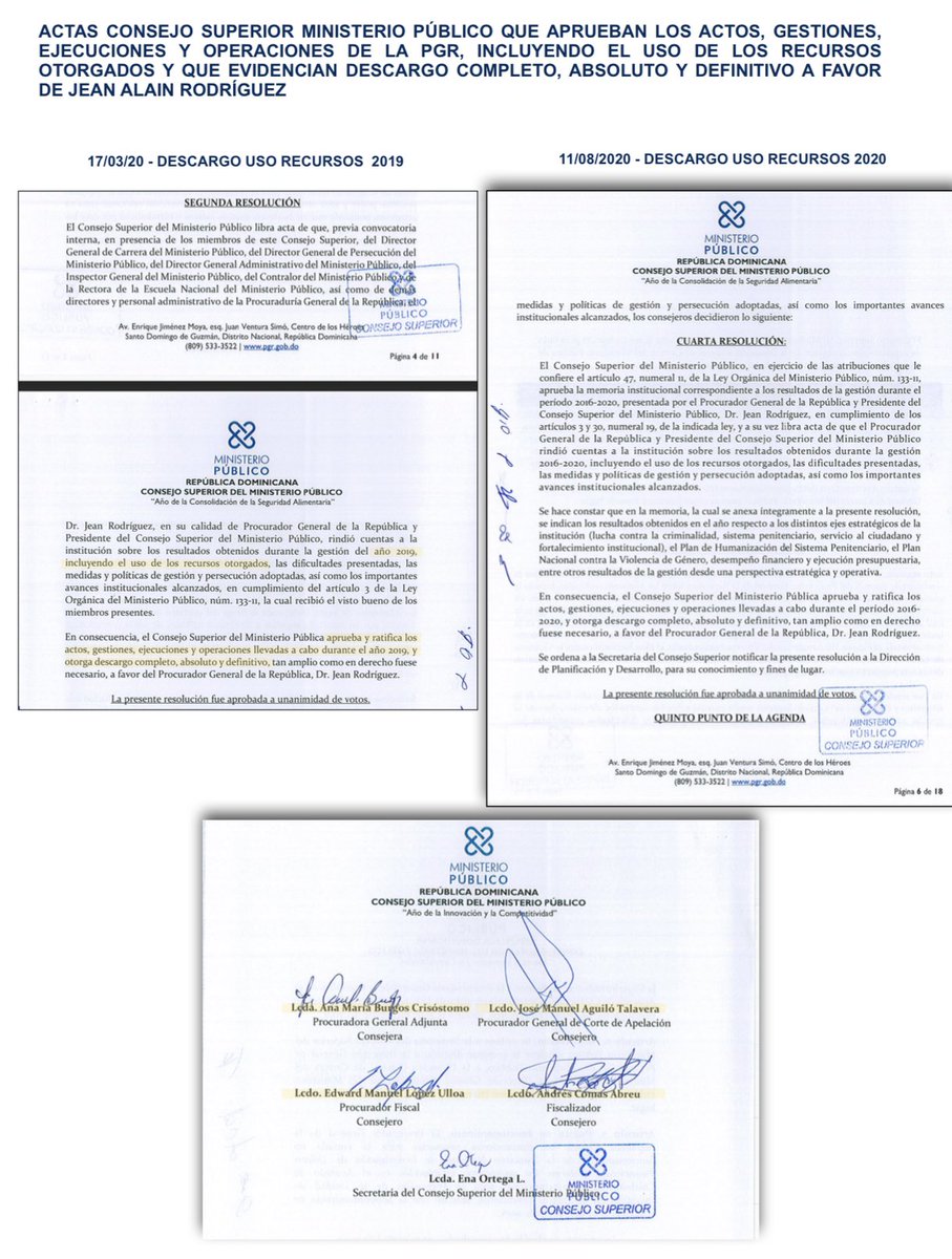 MINISTERIO PÚBLICO DESCARGÓ A JEAN ALAIN POR GESTIÓN COMPLETA

Tenemos a bien poner en conocimiento los trascendentales e impactantes documentos presentados al Tribunal en esta fecha evidenciando que todos los actos de la acusación en su contra ya habían sido evaluados y