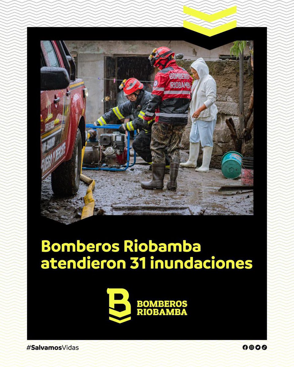 Conoce más detalles sobre las #inundaciones que atendimos la tarde de este martes ingresando en el siguiente enlace: bit.ly/3JCrVSI 

#BomberosRiobamba #SalvamosVidas