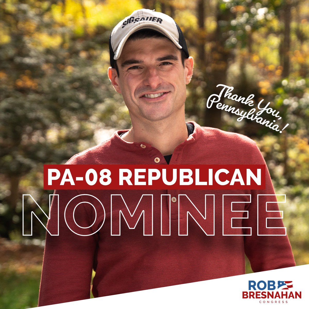 I am beyond humbled that the Republican voters of #PA08 have put their trust in me to represent them in Congress. We’re going to win this race in November. We’re going to replace Cartwright’s open borders with a secure border. Replace his historic inflation with a booming…