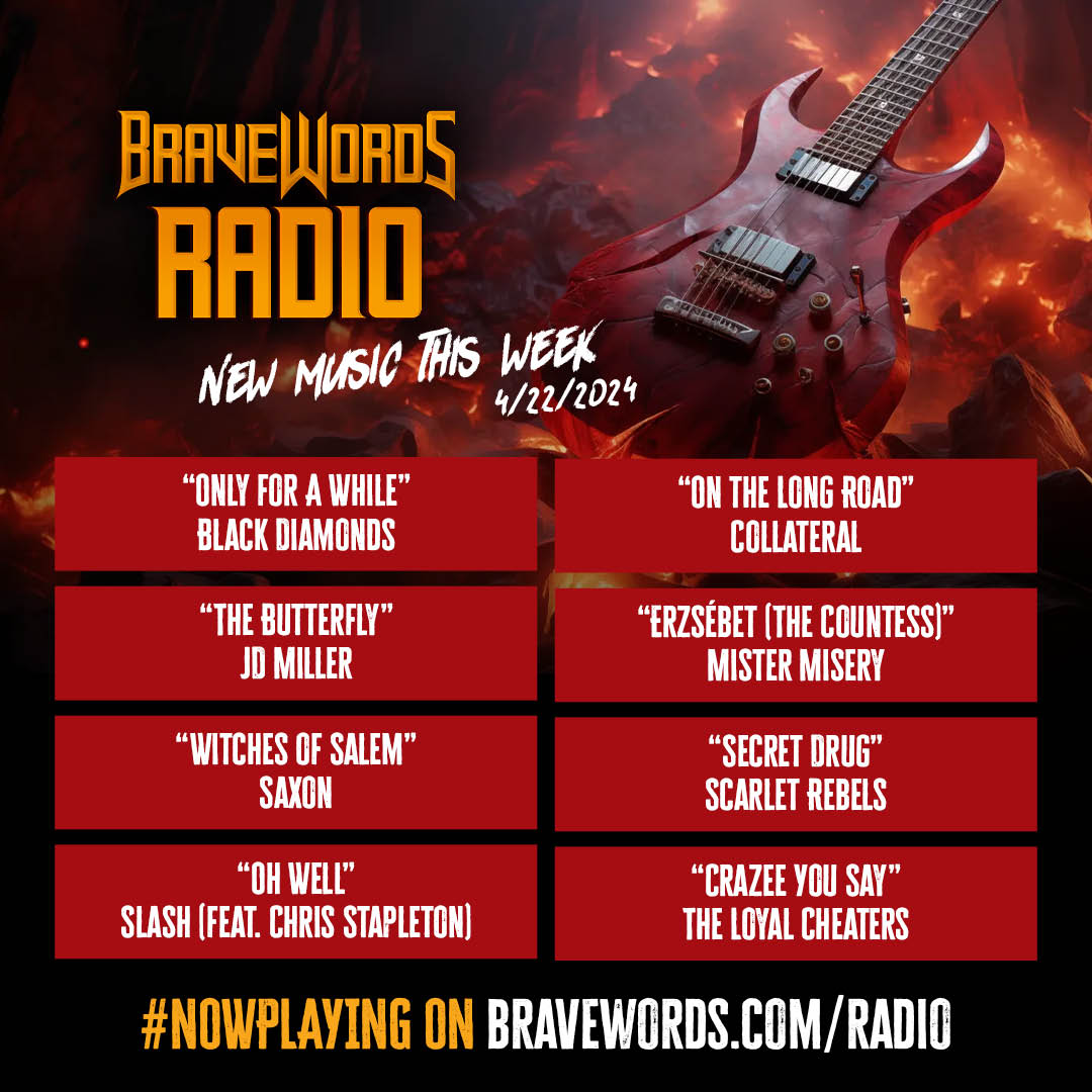 Here's the new music we've added to the rotation this week. @collateralrocks @JDMillerrock @SaxonOfficial @ScarletRebels @Slash @ChrisStapleton