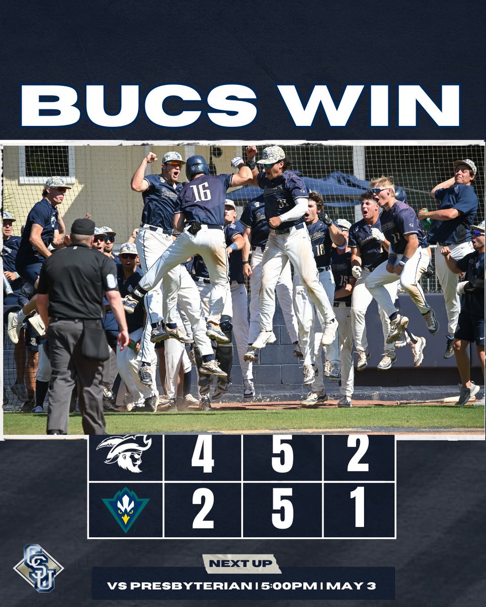 CSU_BucBaseball's tweet photo. 🚨Buccaneers > Seahawks

#1 Team in the CAA &amp; #42 in the nation downed by CSU ‼️ https://t.co/dgZOtK5dCq