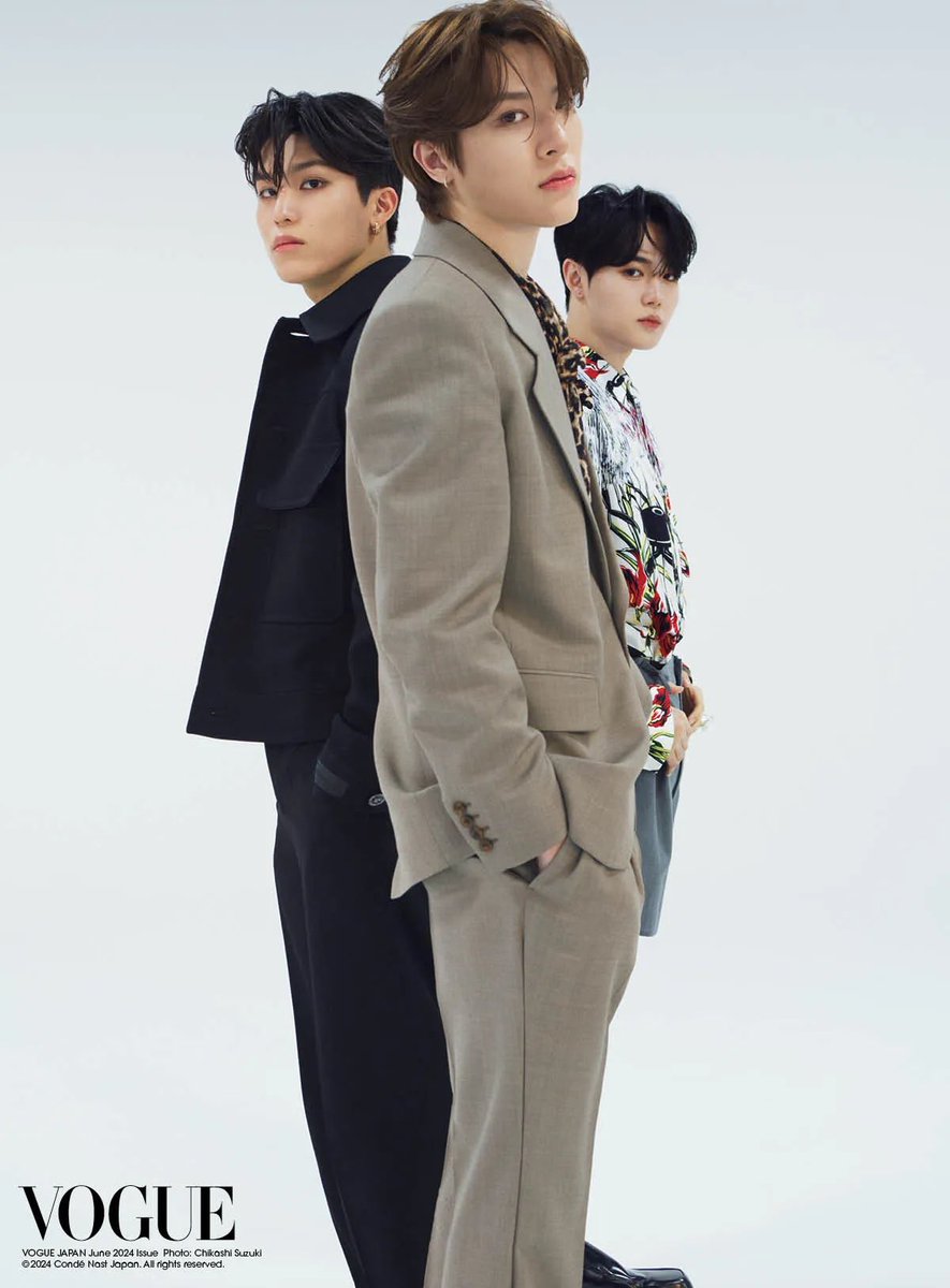 Treasure Doyoung, Jeongwoo and So Junghwan for Vogue Japan 🩶