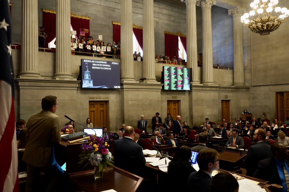 Thank you to Rep. Howell and Rep. Capley for helping to see our constitutional amendment to bail through to passage. This amendment will equip our judges with another tool to keep violent criminals off our streets. I look forward to having this amendment on the ballot in 2026.