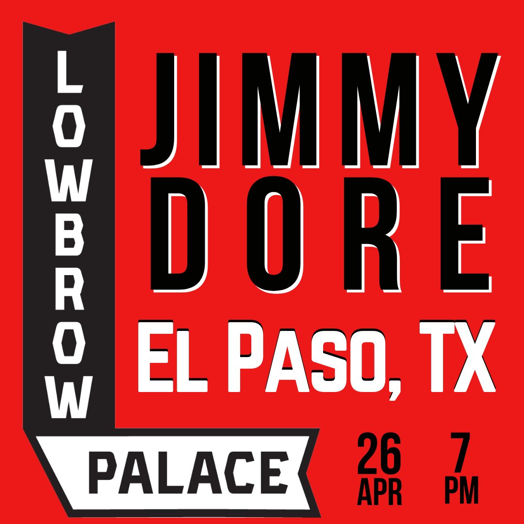 Friday Night: El Paso, TX! Get tickets: wl.seetickets.us/event/jimmy-do…