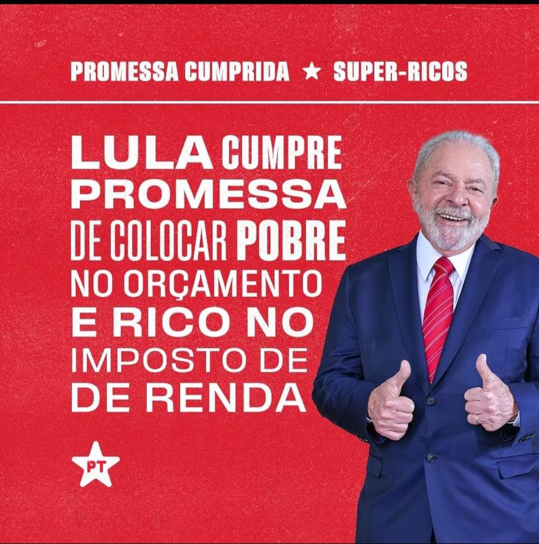 Promessa cumprida ‼️
#LulaBrasilComL