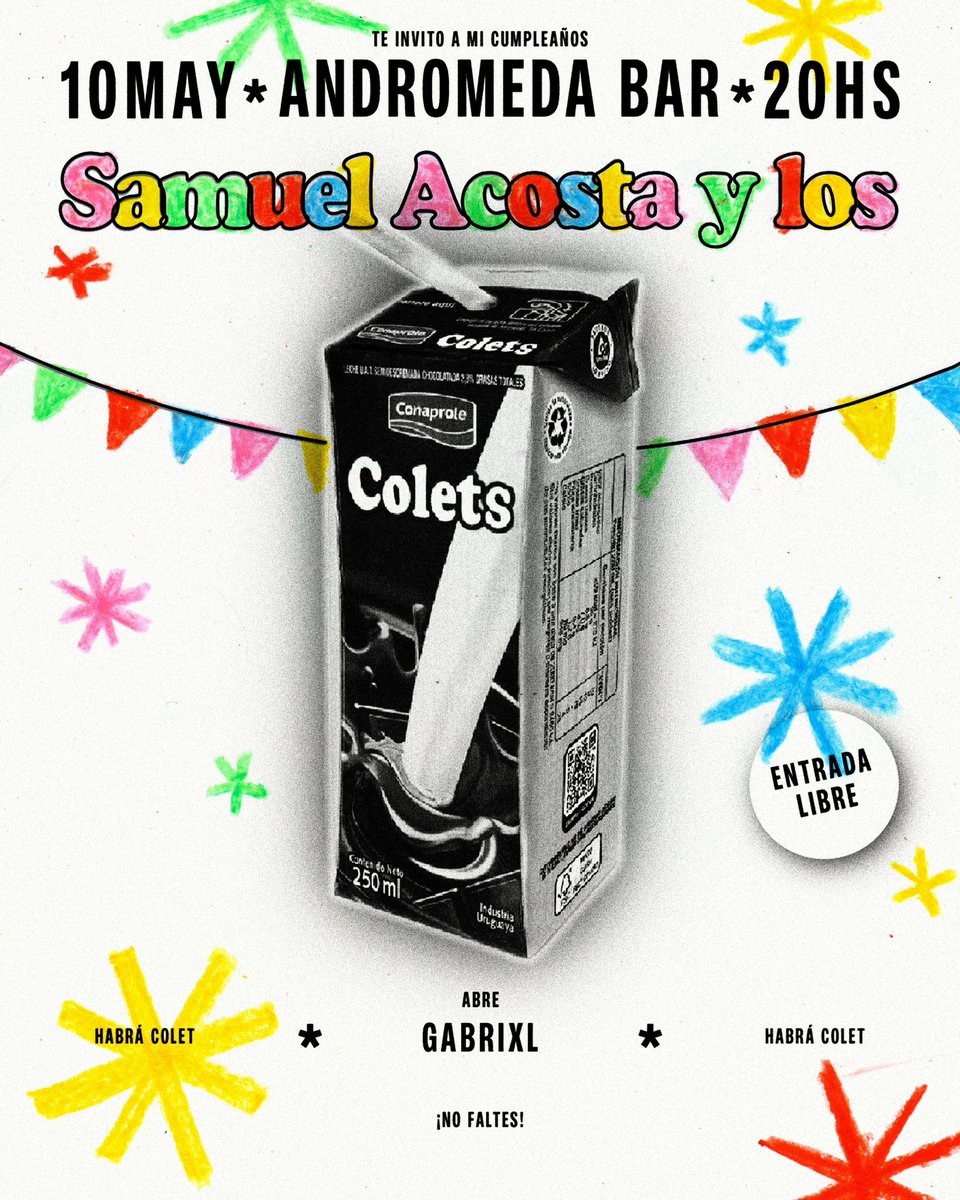 cumplo 21 y lo festejo tocando con mi banda gratis vengan ❤️‍🩹 chocolatada indie para todos

abre <a href="/gabrixlmusic/">GABRIXL</a>